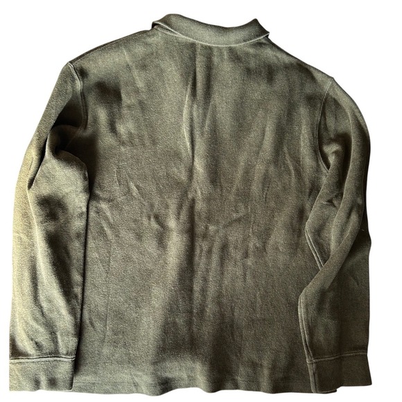 Polo Ralph Lauren Men's 1/4 Zip Pullover Sweater XL Olive Embroidered Pony - Picture 5 of 5